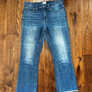 J. Crew 9” Billie Demi Boot Crop in Light/Medium Wash, Size 29